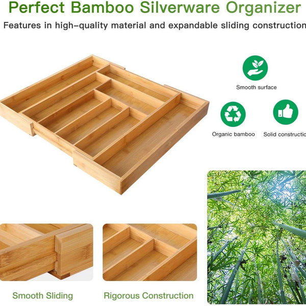 Bamboo Drawer Organizer