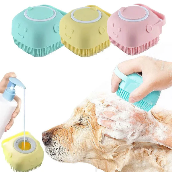 Gentle Pet Bathing Gloves