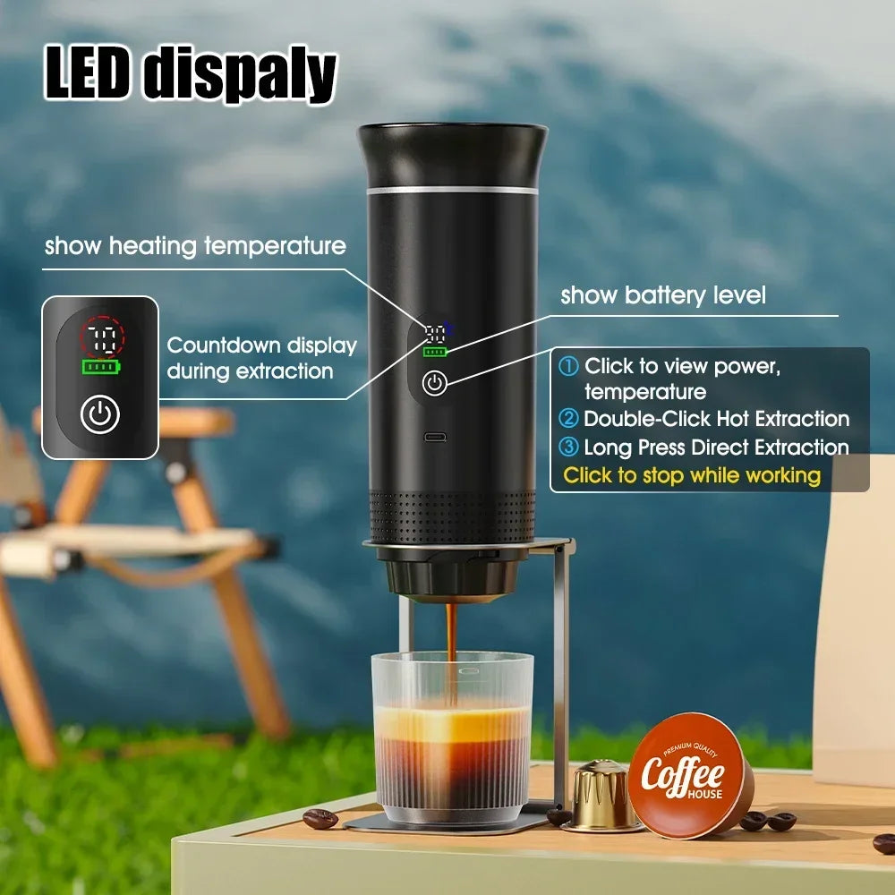 Compact Espresso Maker for Car & Home