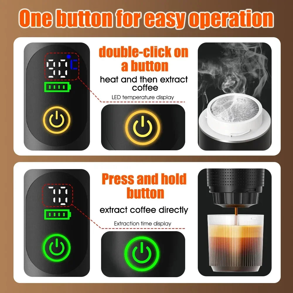 Compact Espresso Maker for Car & Home