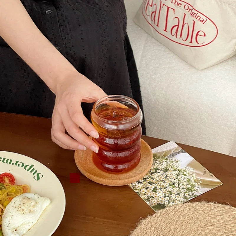 Elegant Vintage Glass Mug