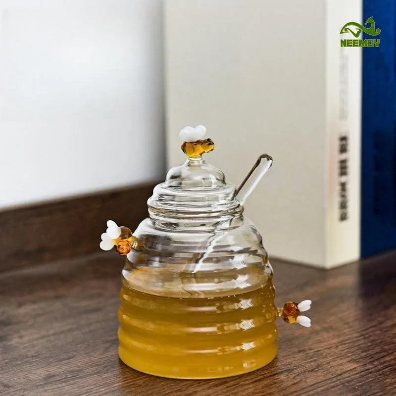 Elegant Honey Dispenser Jar
