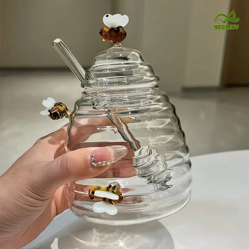 Elegant Honey Dispenser Jar