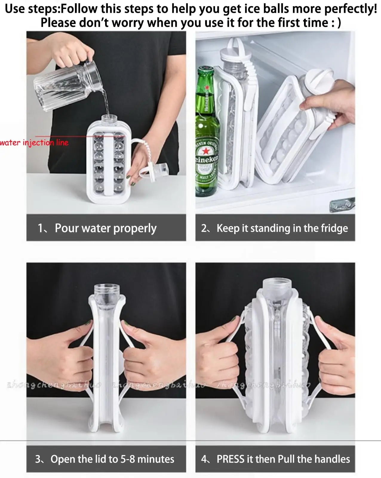 Ice Maker Kettle with Grids