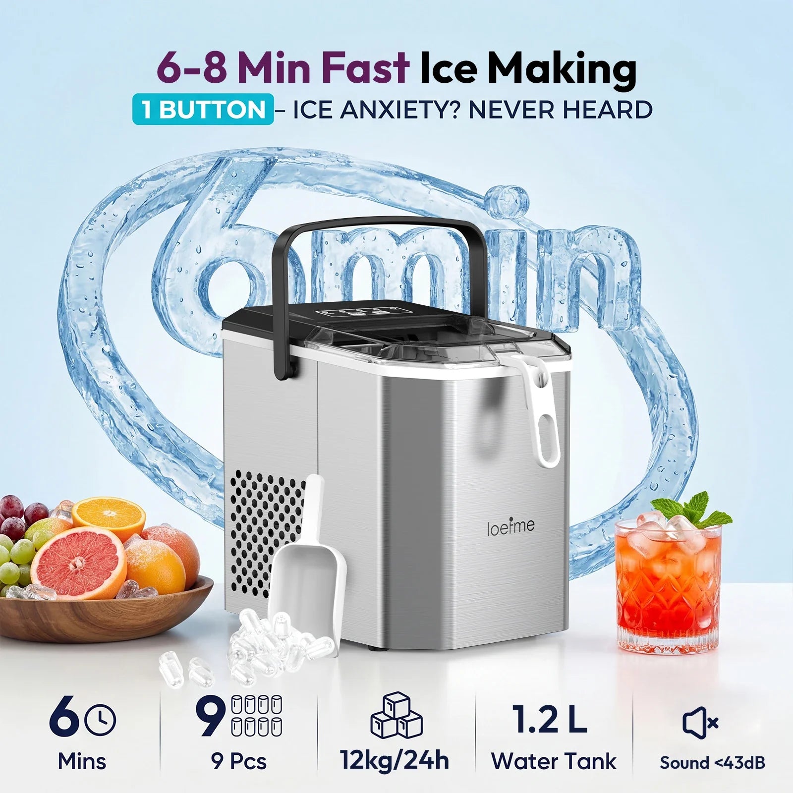 Portable Countertop Ice Maker