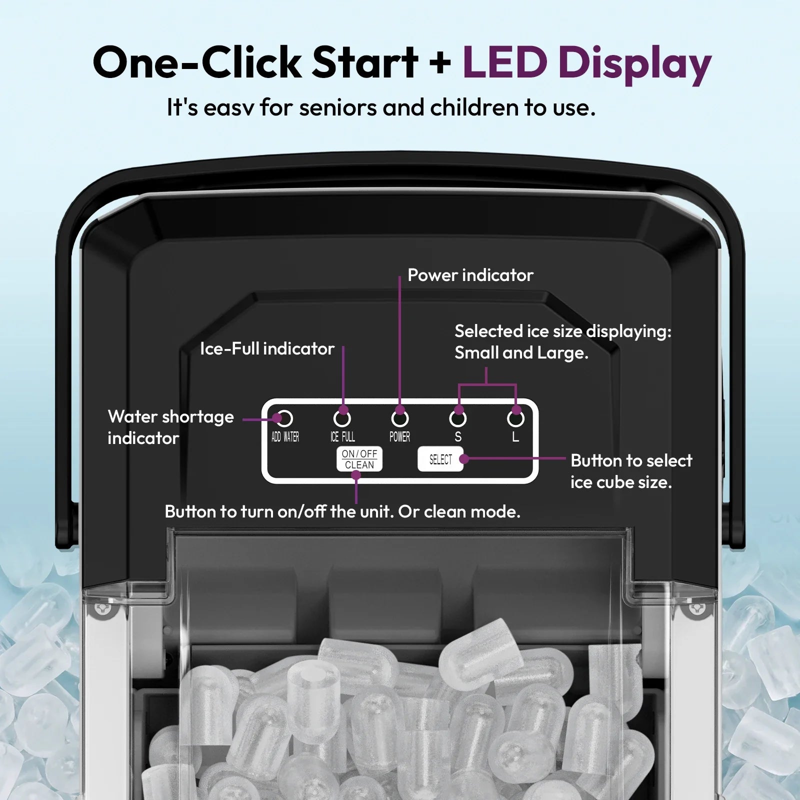 Portable Countertop Ice Maker
