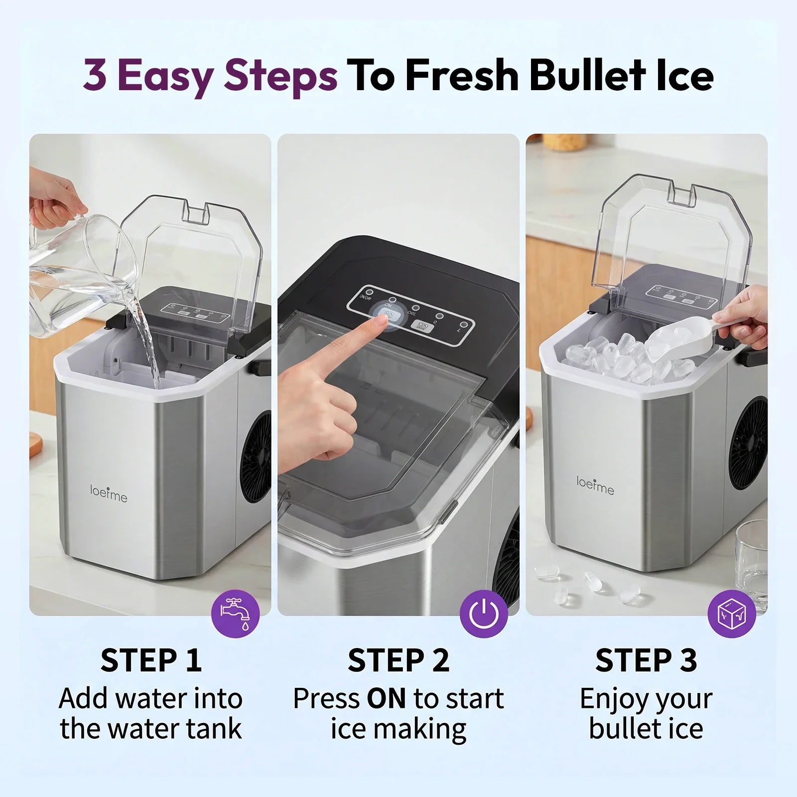 Portable Countertop Ice Maker