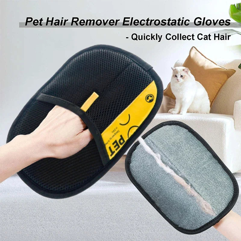 Gentle Pet Grooming Gloves