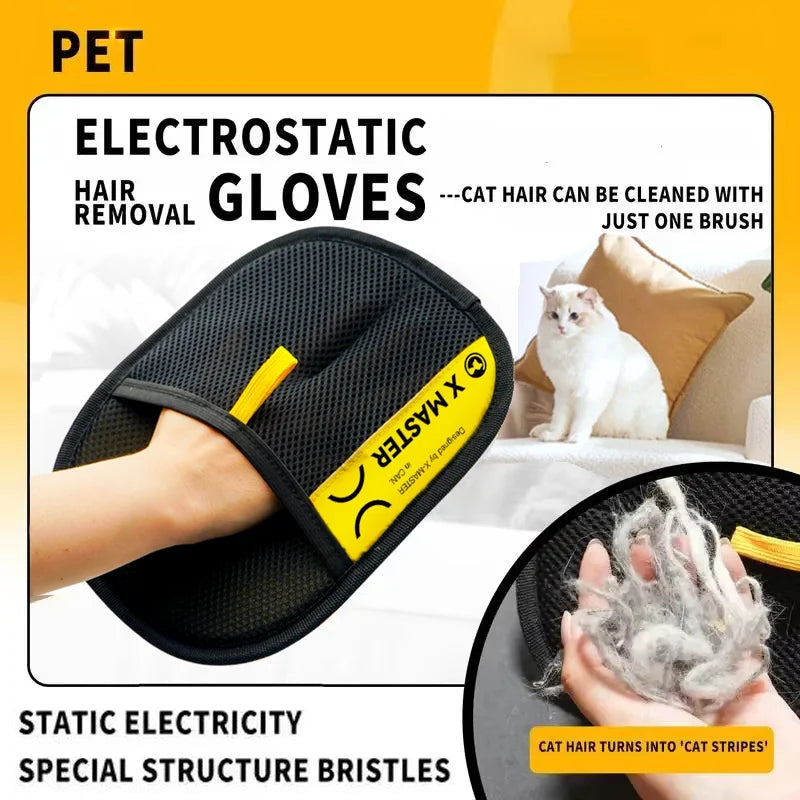 Gentle Pet Grooming Gloves