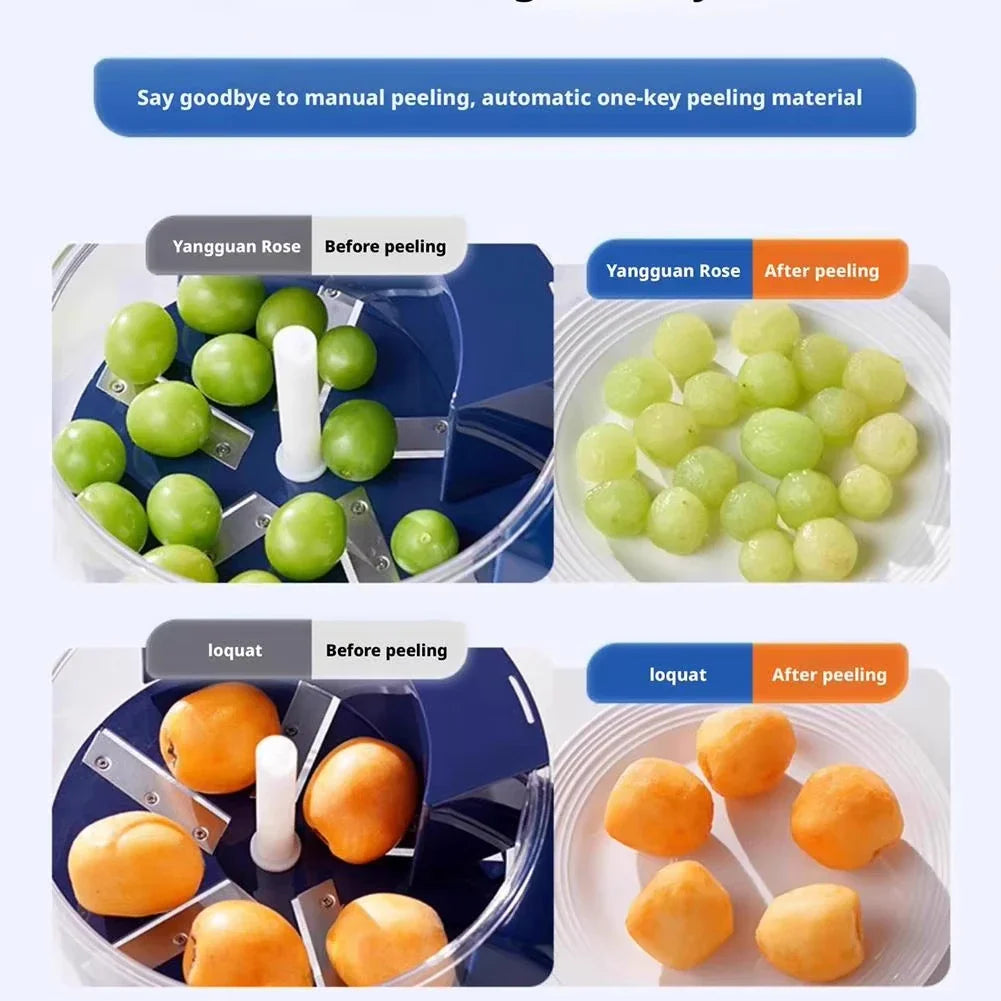 Hands-Free Fruit Peeler Magic