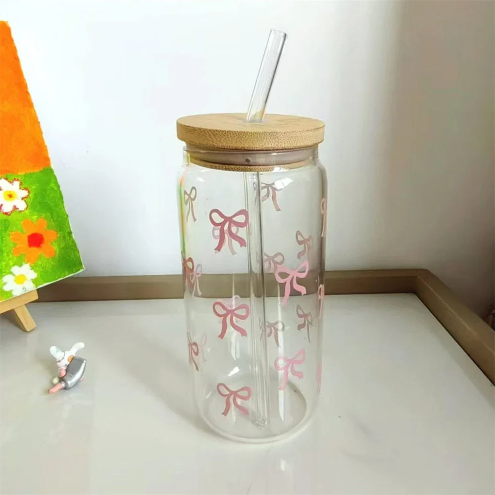 Chic Pink Glass Tumbler