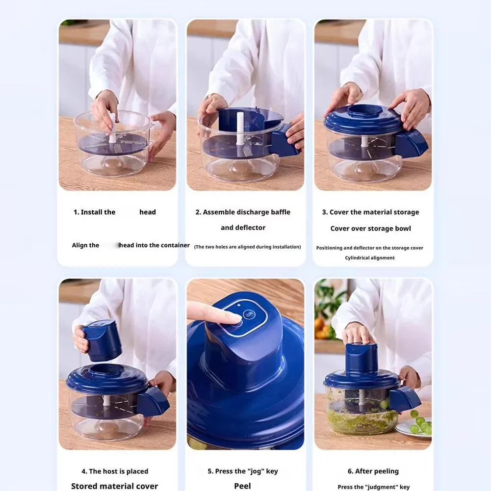 Hands-Free Fruit Peeler Magic