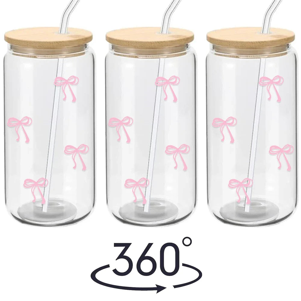 Chic Pink Glass Tumbler