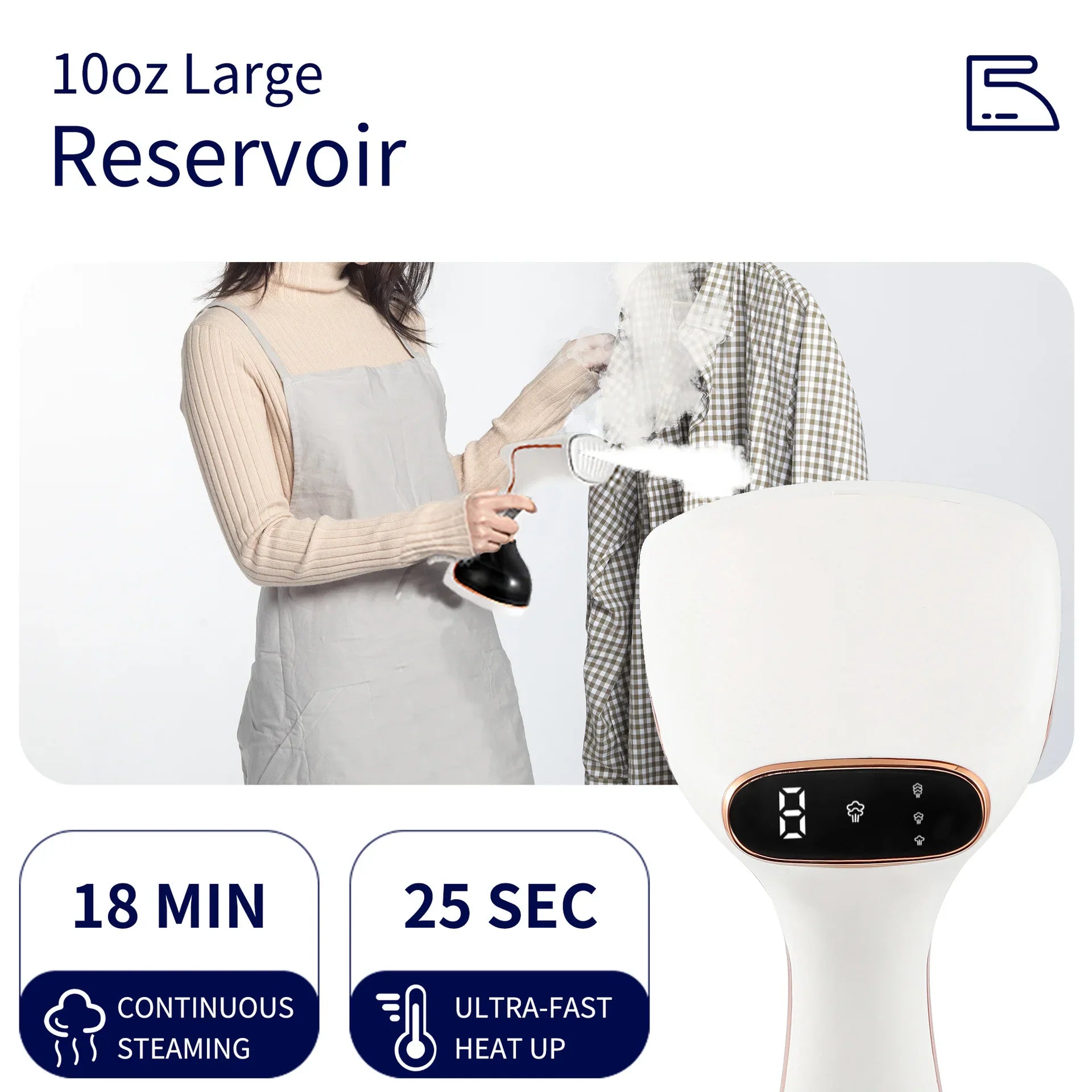 Fast-Heat Fabric Steamer