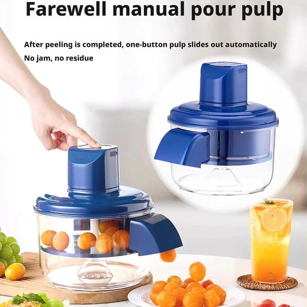 Hands-Free Fruit Peeler Magic