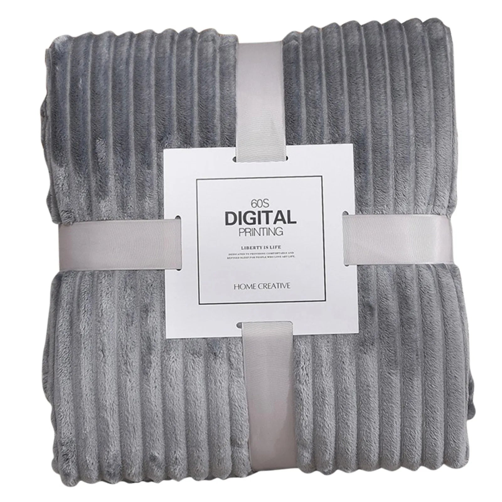 Cozy Striped Flannel Blanket